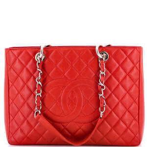 Chanel Grand Shopping Tote Quilted Caviar